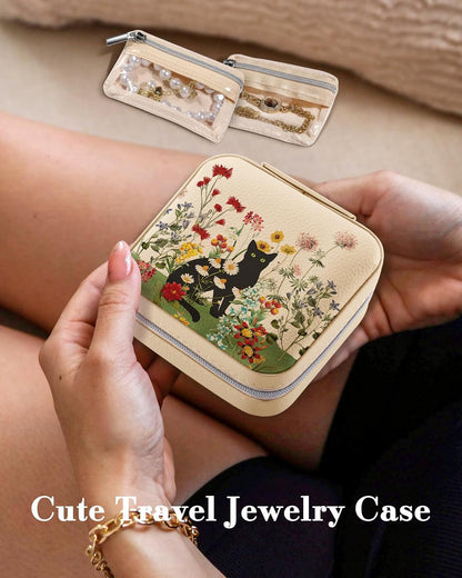 Travel Jewelry Case - Small Jewelry Organizers and Storage Box for Women Girls Teens