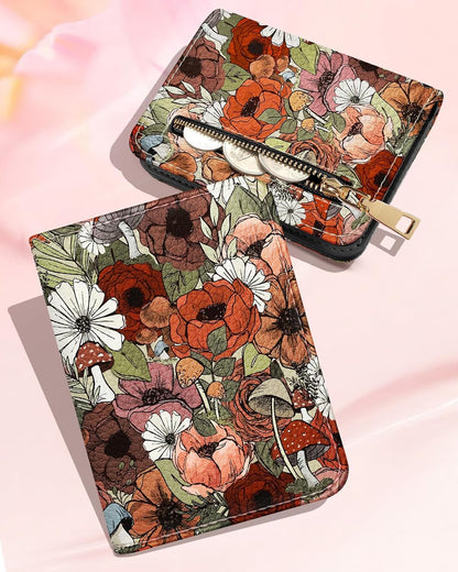 Credit Card Holder Wallet for Women Cute Leather Ladies Teen Girls Female Cardholder Wallets Accordion Purse