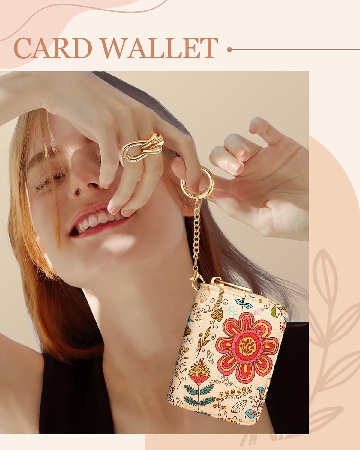 Credit Card Holder for Women Cute Small for Ladies Teen Girls Female Rfid Leather Cardholder Wallets