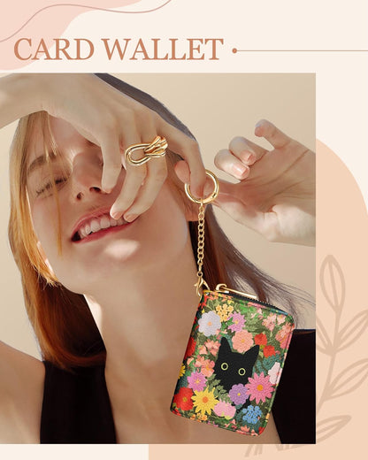 Credit Card Holder for Women Cute Small for Ladies Teen Girls Female Rfid Leather Cardholder Wallets