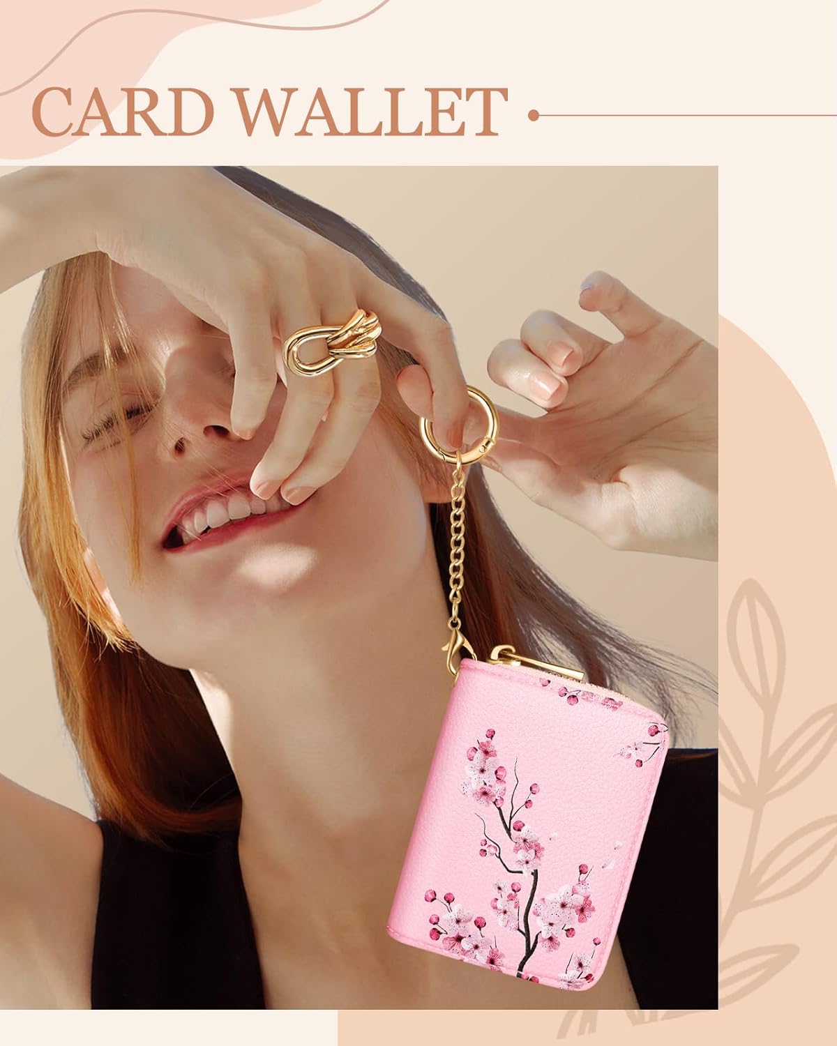 Credit Card Holder for Women Cute Small for Ladies Teen Girls Female Rfid Leather Cardholder Wallets